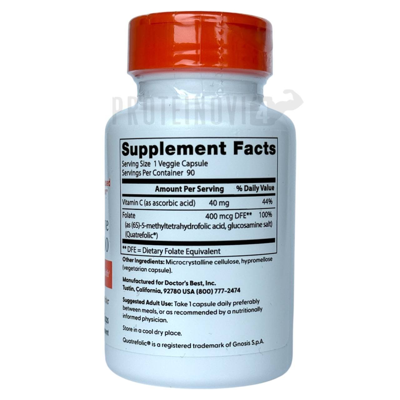 Doctor`s Best Fully Active Folate 400mcg 90VegCaps