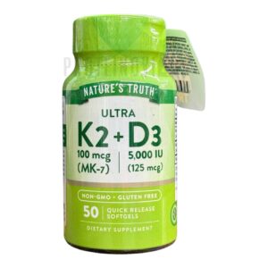 Nature`s Truth Ultra K2+D3 100mcg/5000IU 50Softgels