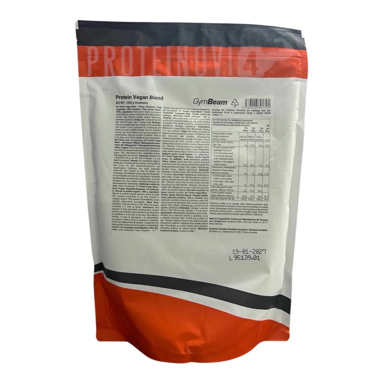 GymBeam Protein Vegan Blend 1000g