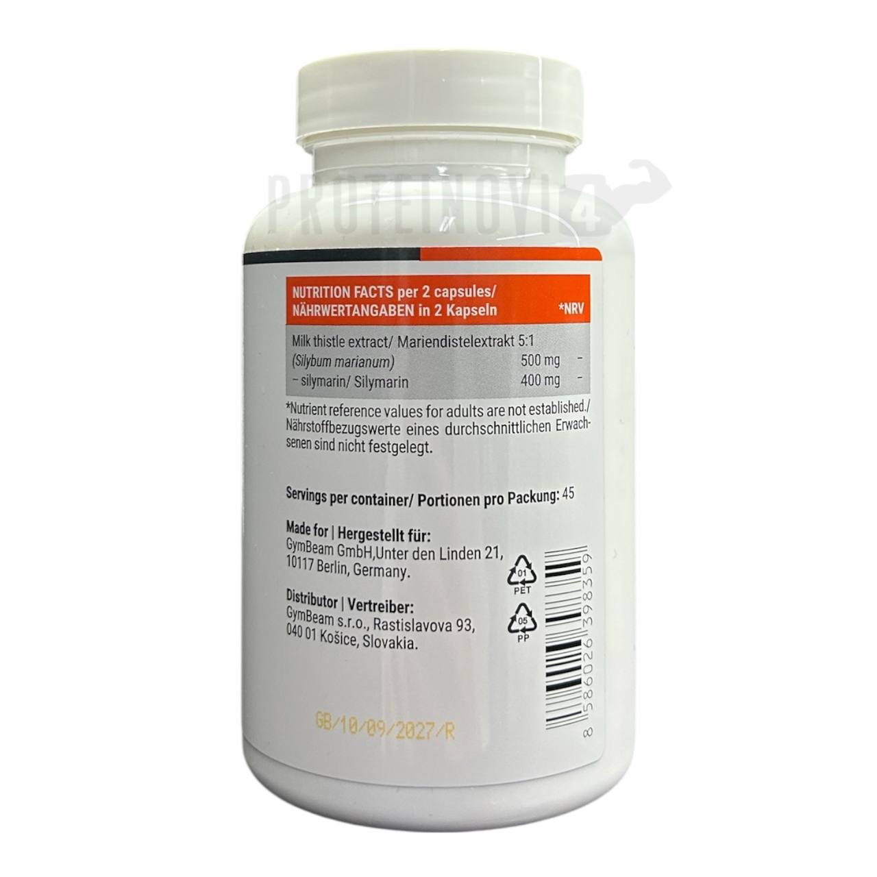 GymBeam Milk Thistle 90Caps