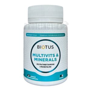 BIOTUS Multivits & Minerals 30caps