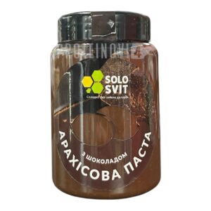 SoloSvit Арахісова паста без цукру з шоколадом 400г