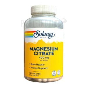 Solaray Magnesium Citrate 400mg 180VegCaps