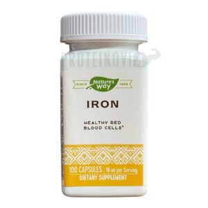 Natures Way Iron Gluconate 18mg 100Caps