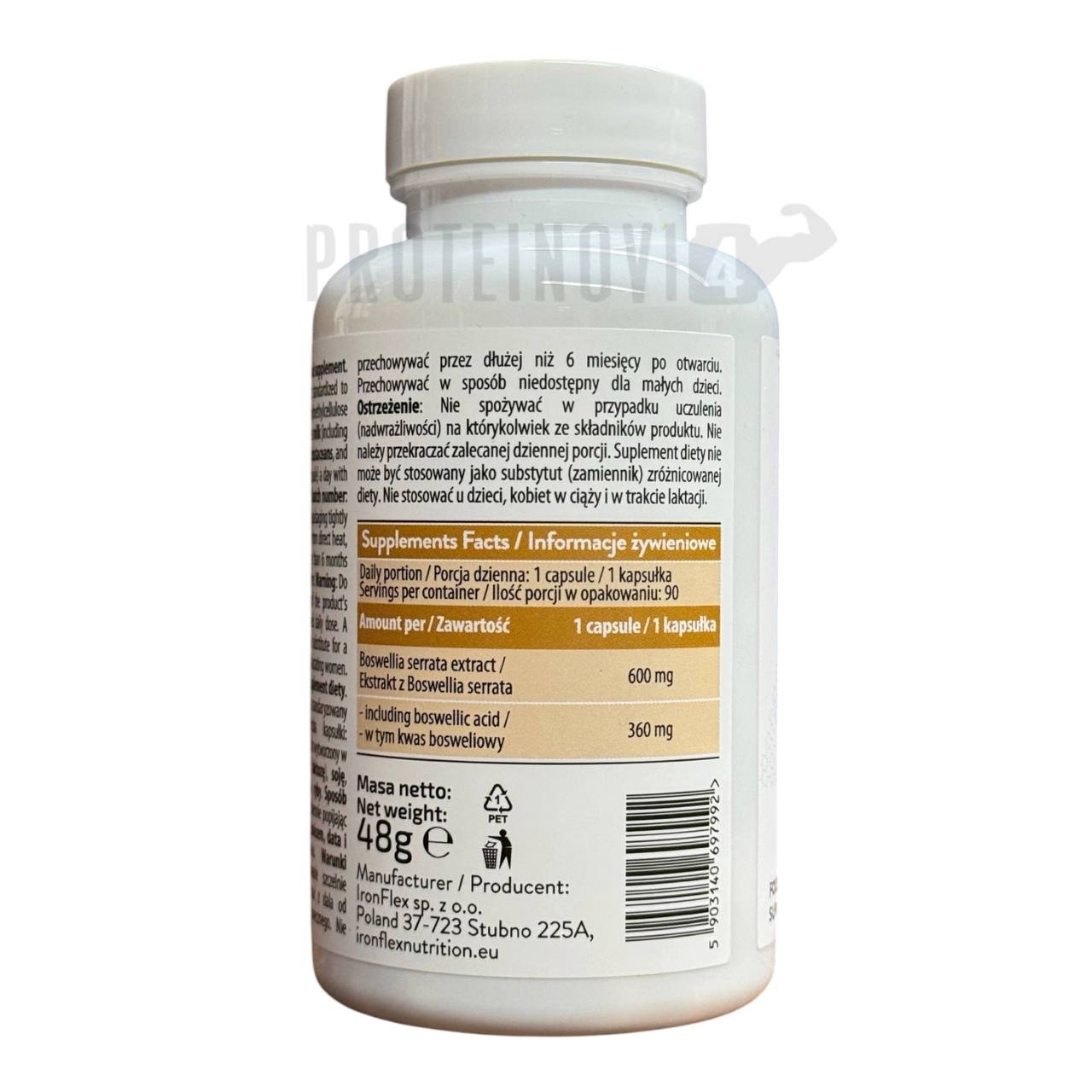 IronFlex Boswellia Serrata 90VegCaps