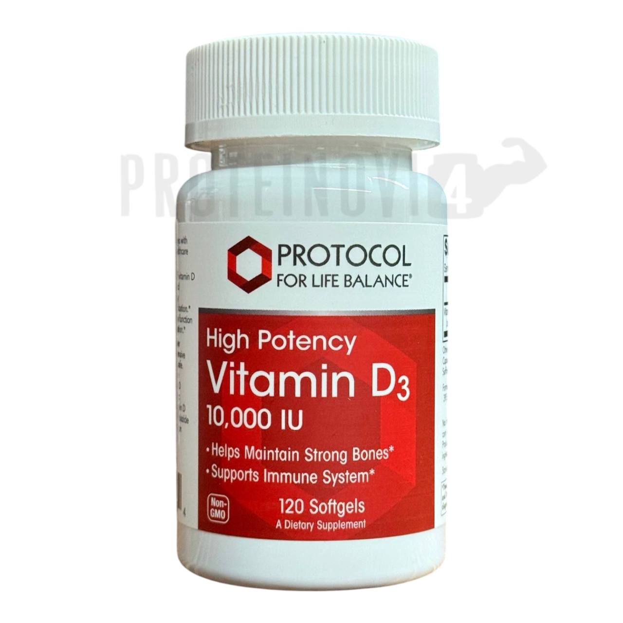 Protocol For Life Balance High Potency Vitamin D3 10000IU 120Softgels