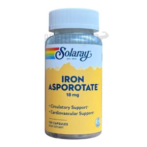 Solaray Iron Asporotate 18mg 100Caps