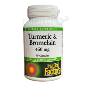 Natural Factors Turmeric&Bromelain 450mg 90Caps
