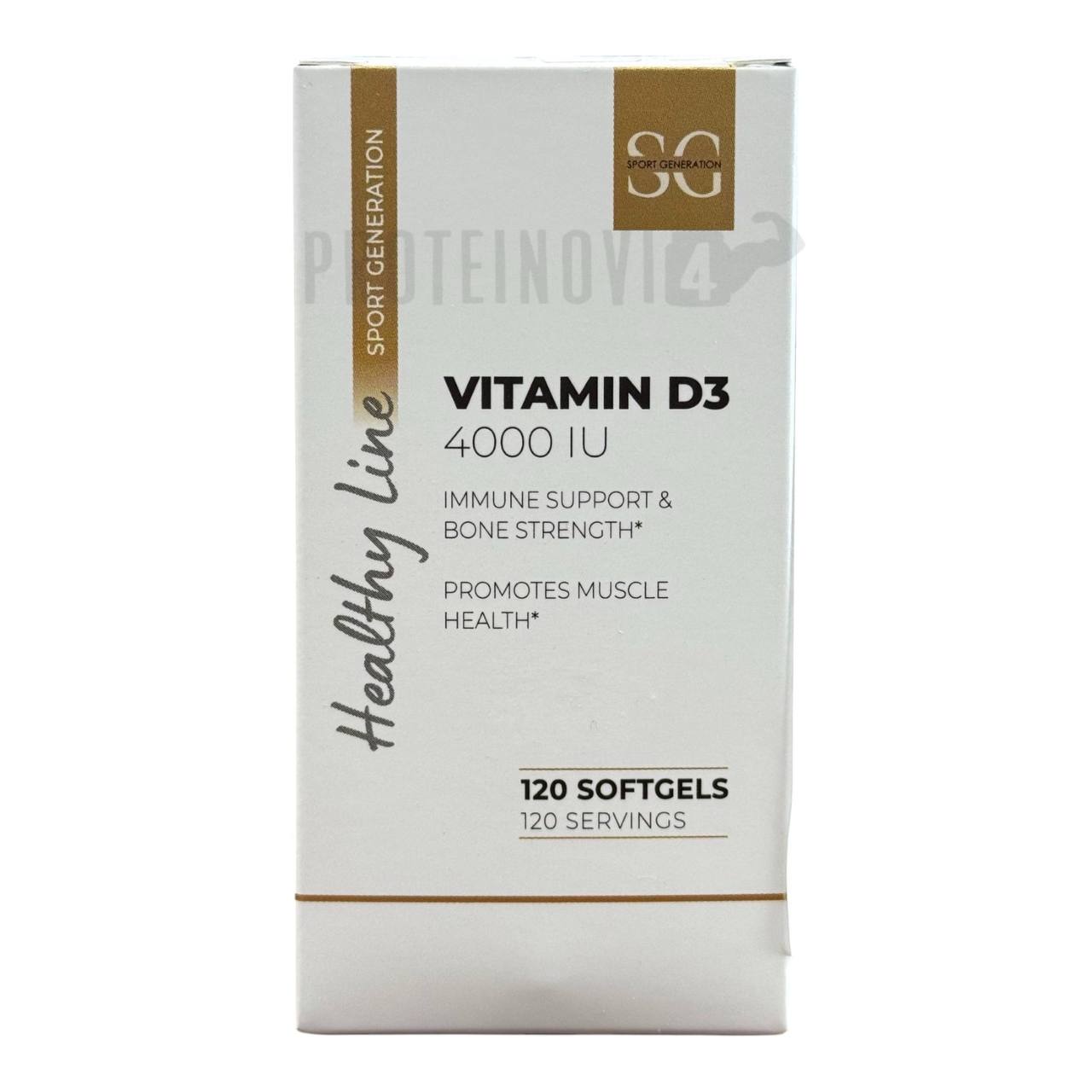 Sport Generation Vitamin D3 4000IU 120Softgels