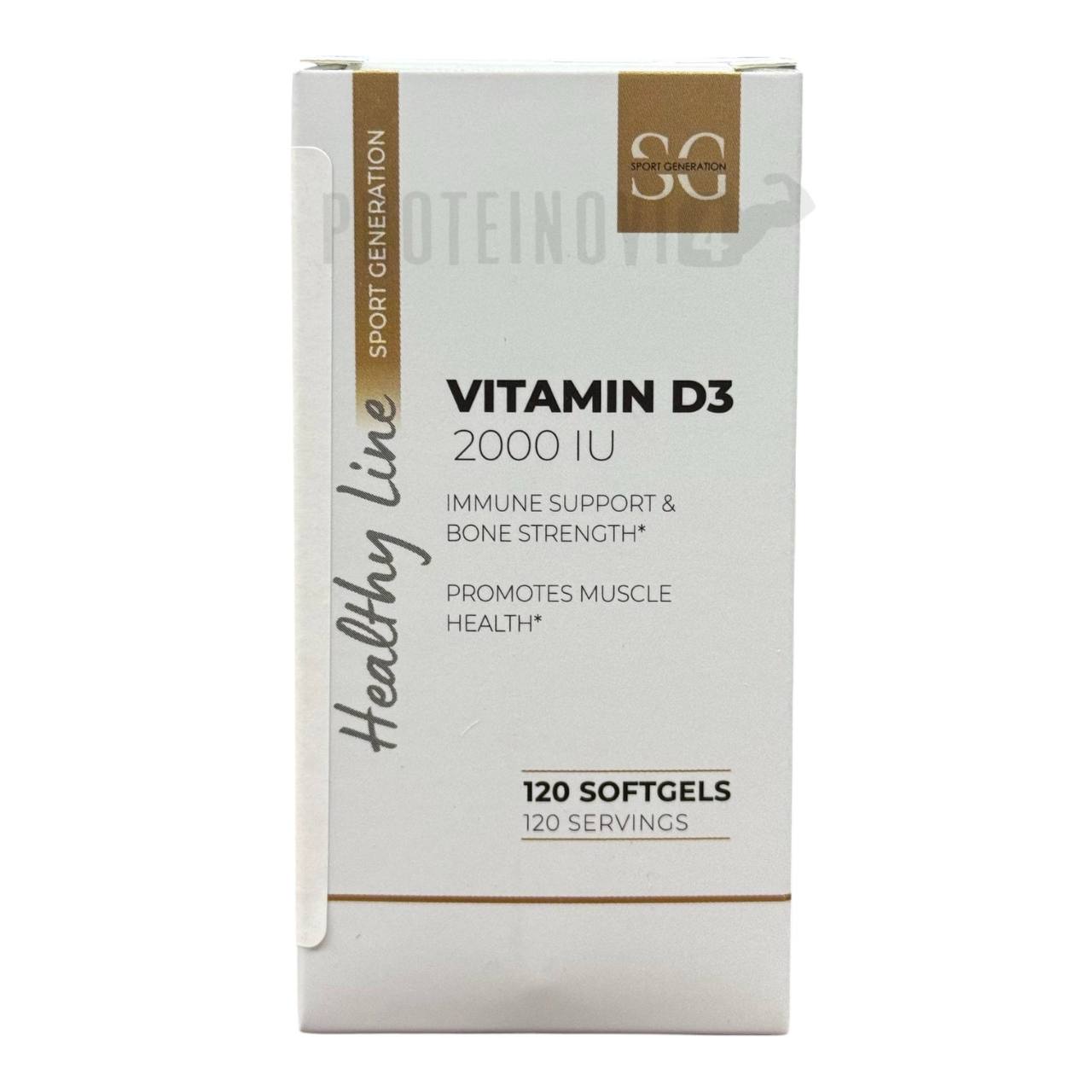 Sport Generation Vitamin D3 2000IU 120Softgels