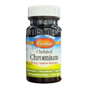 Carlson Chelated Chromium 200mcg 100VegTabs