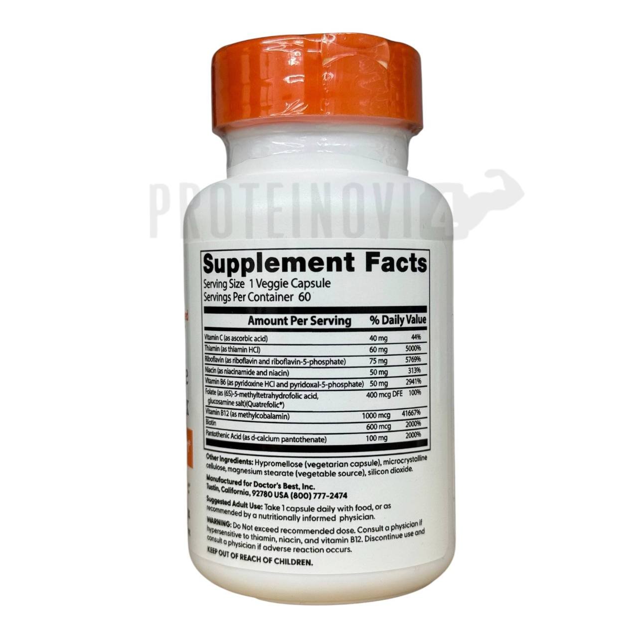 Doctor Best Fully Active B-Complex 60VegCaps