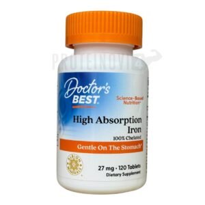 Doctor Best High Absorption Iron 100% Chelated 27mg 120Tabs