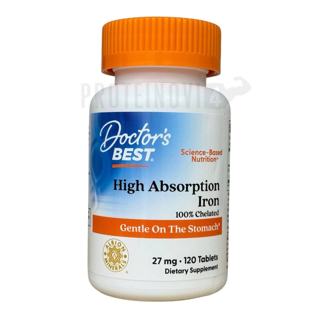 Doctor Best High Absorption Iron 100% Chelated 27mg 120Tabs