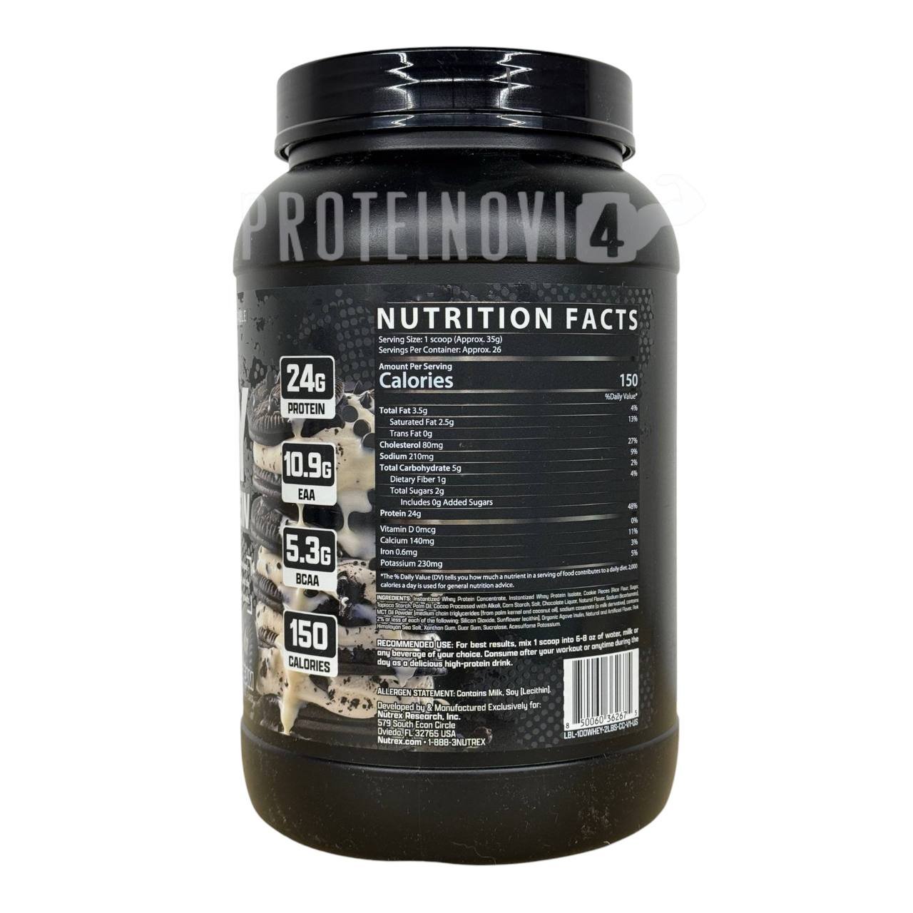 Nutrex 100% Whey Protein 900g