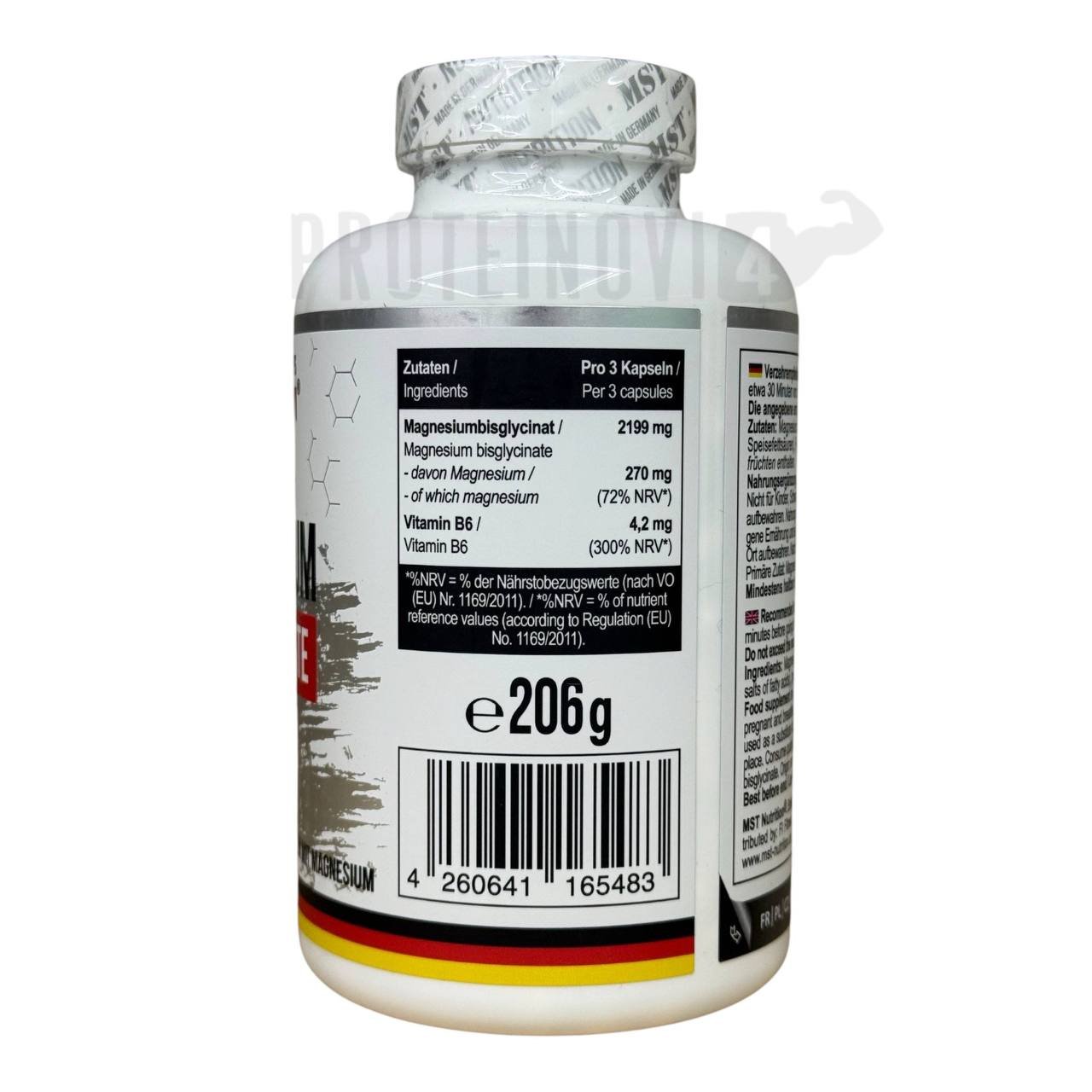 MST Magnesium Bisglycinate with vitamin B6 240Caps