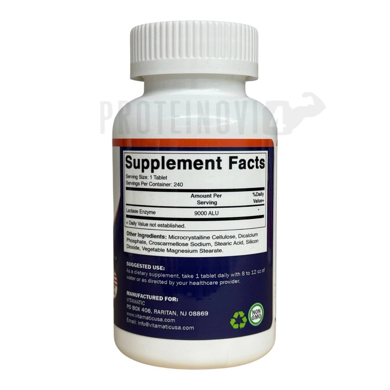 Vitamatic Lactase Enzyme 9000FCC 240Tabs