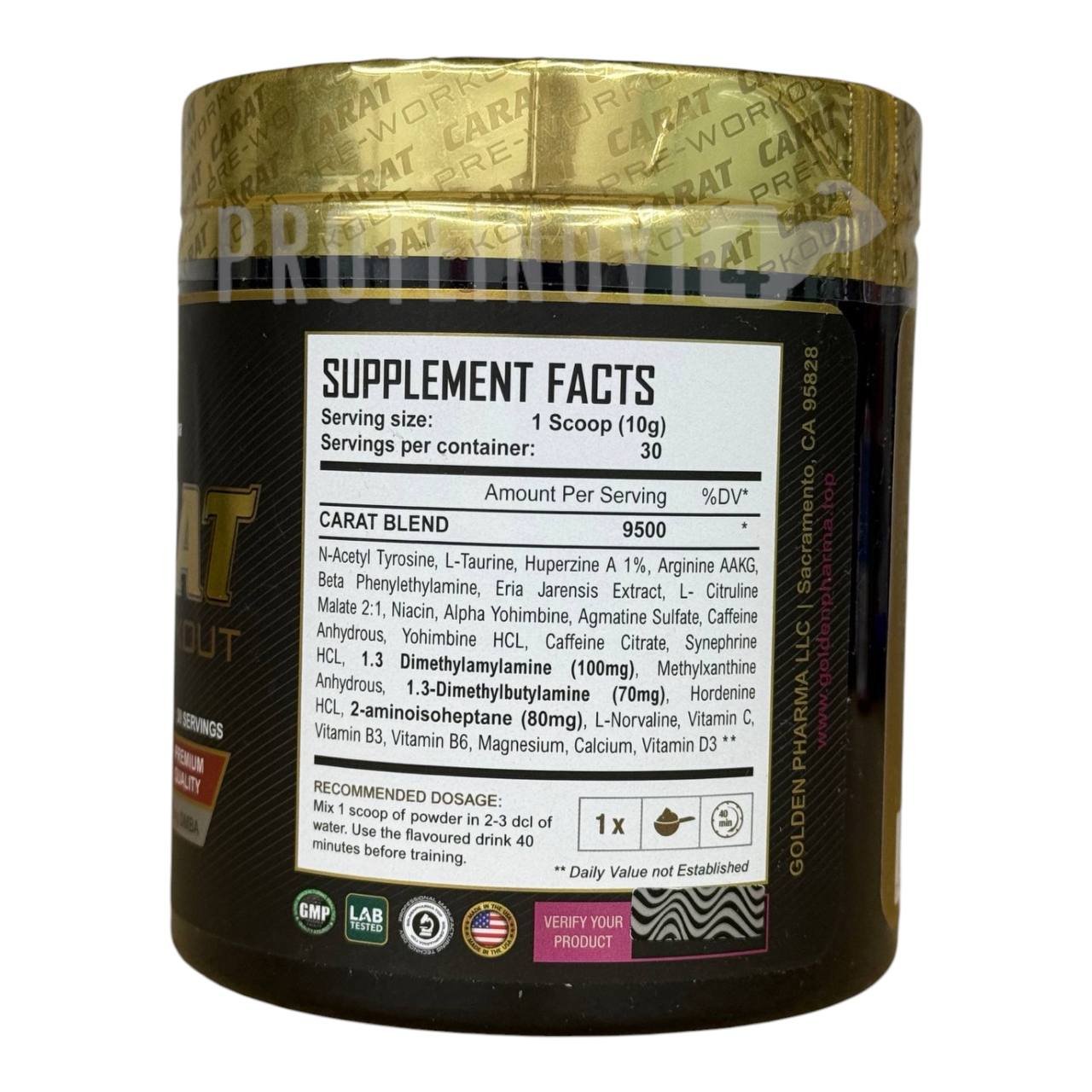 Golden Pharma Carat Pre-Workout 300g