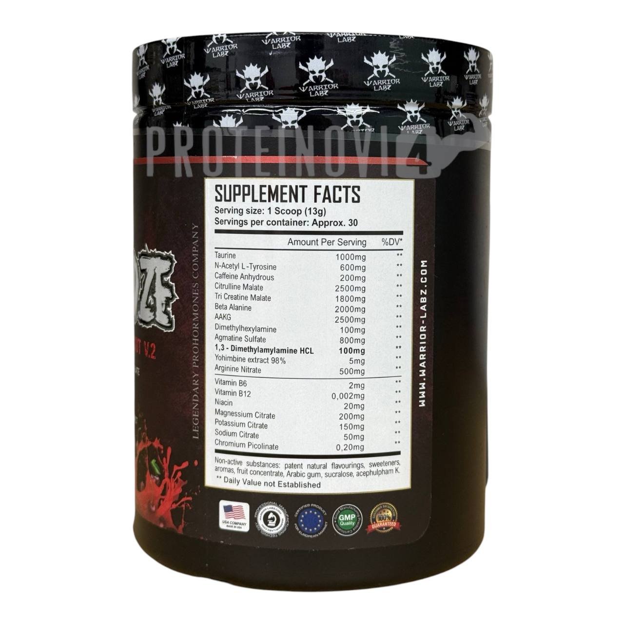 Warrior Labs Kamikadze Extreme Pre-Workout V2 390g