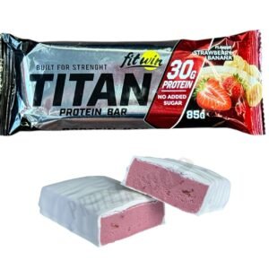 Fit Win TITAN Protein Bar 30g protein Strawberry&Banana 85g