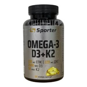 Sporter Omega-3 D3+K2 100Softgels