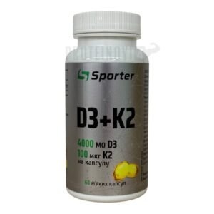 Sporter D3+K2 4000IU/100mcg 60Softgels