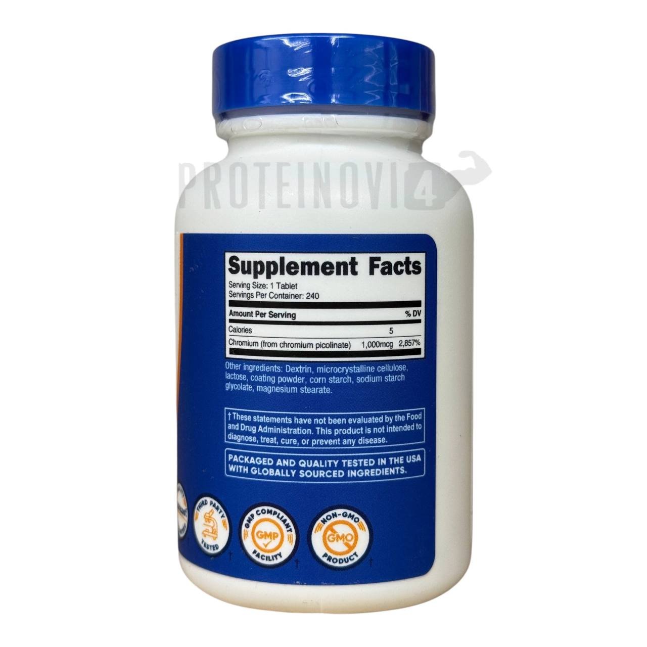Nutricost Chomium Picolinate 1000mcg 240Tabs