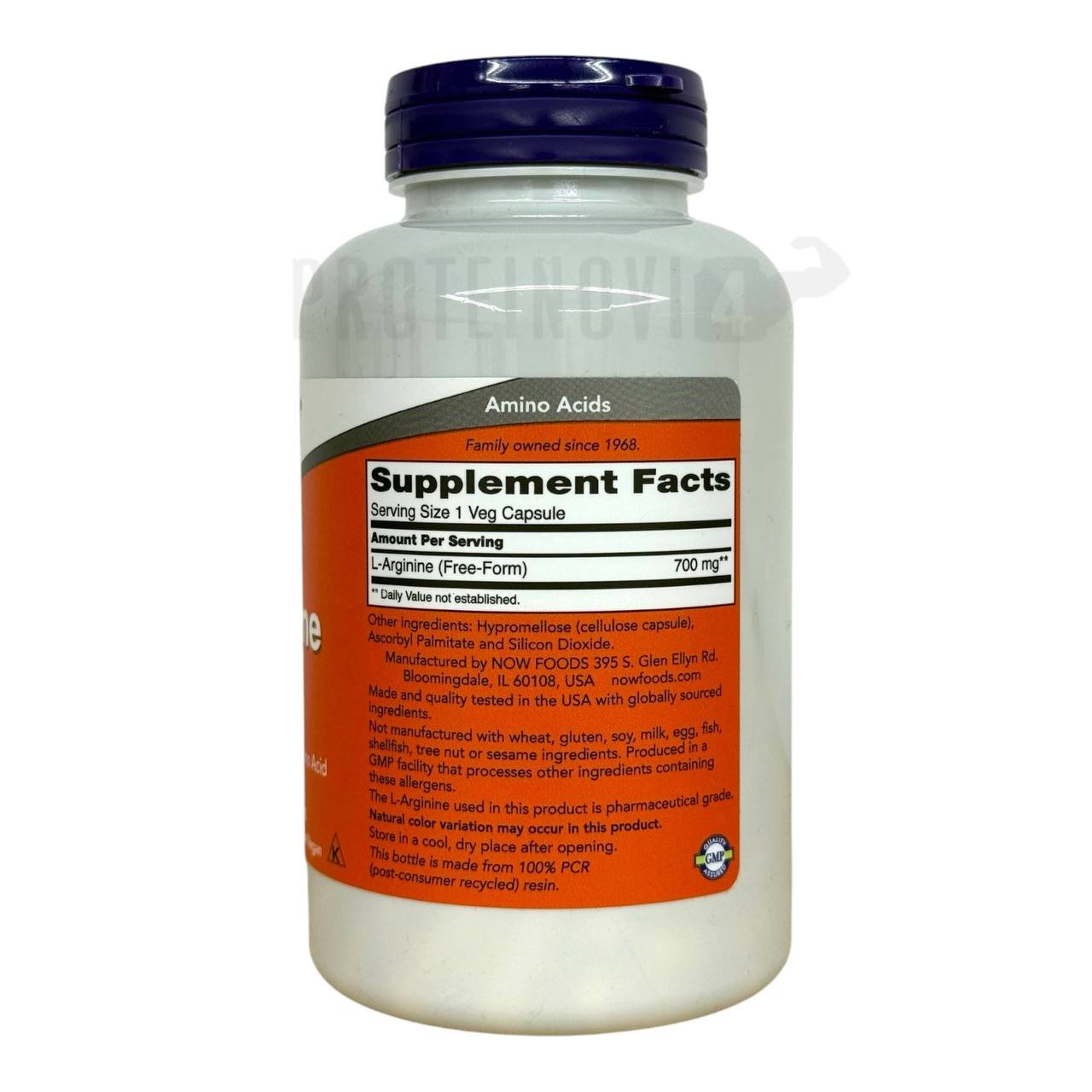 NOW L-Arginine 700mg 180VegCaps