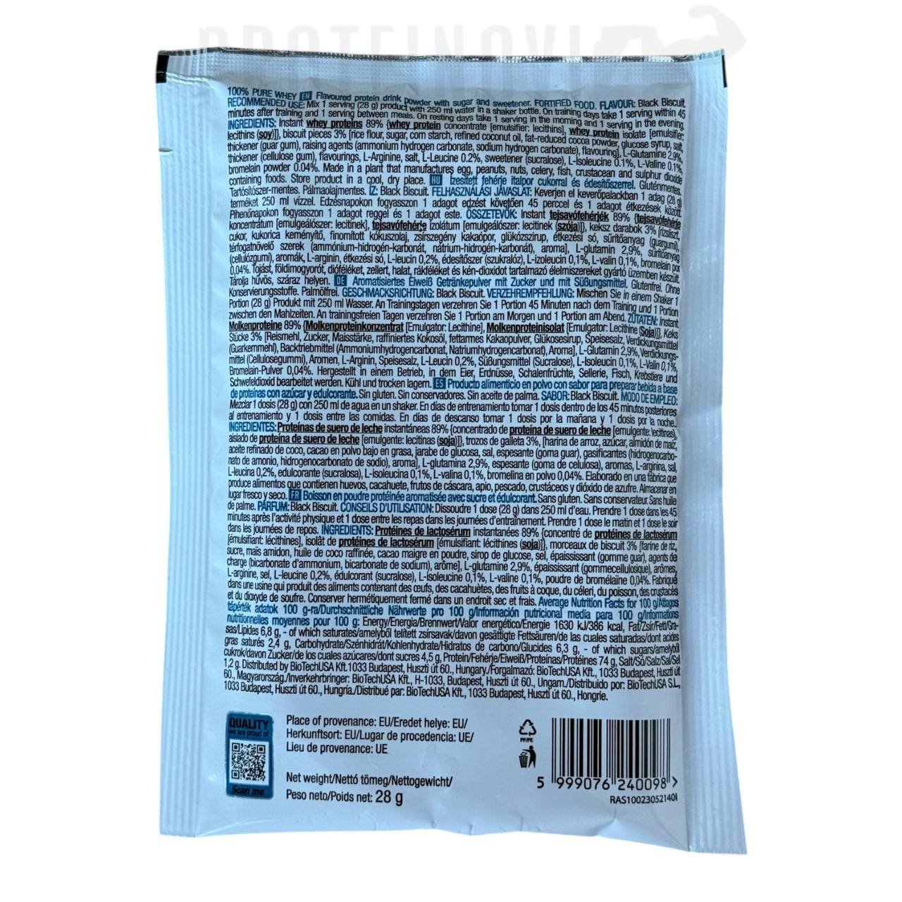 Biotech Pure Whey 28gr пробник