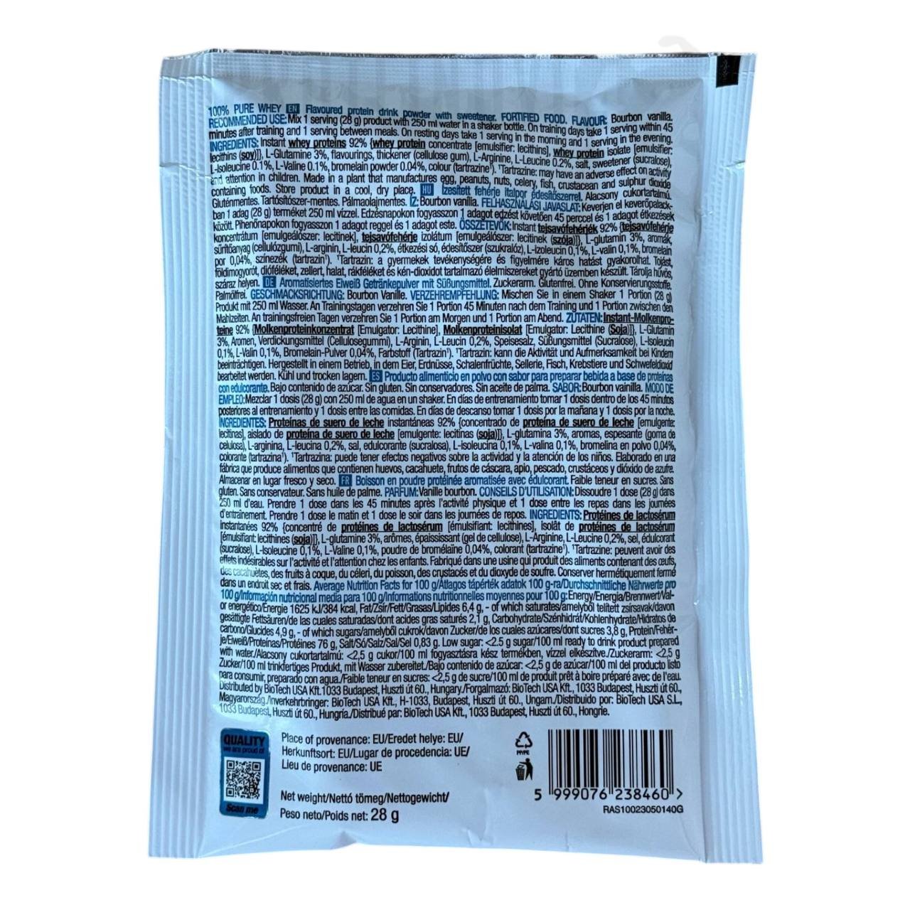 Biotech Pure Whey 28gr пробник