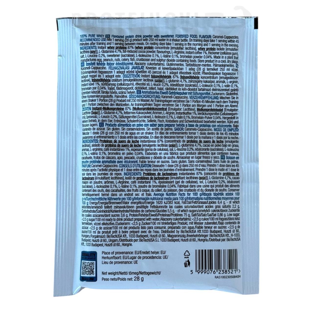Biotech Pure Whey 28gr пробник