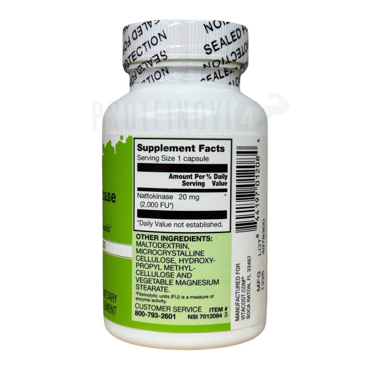 Vitacost Mega Nattokinase 2000FU 90Caps