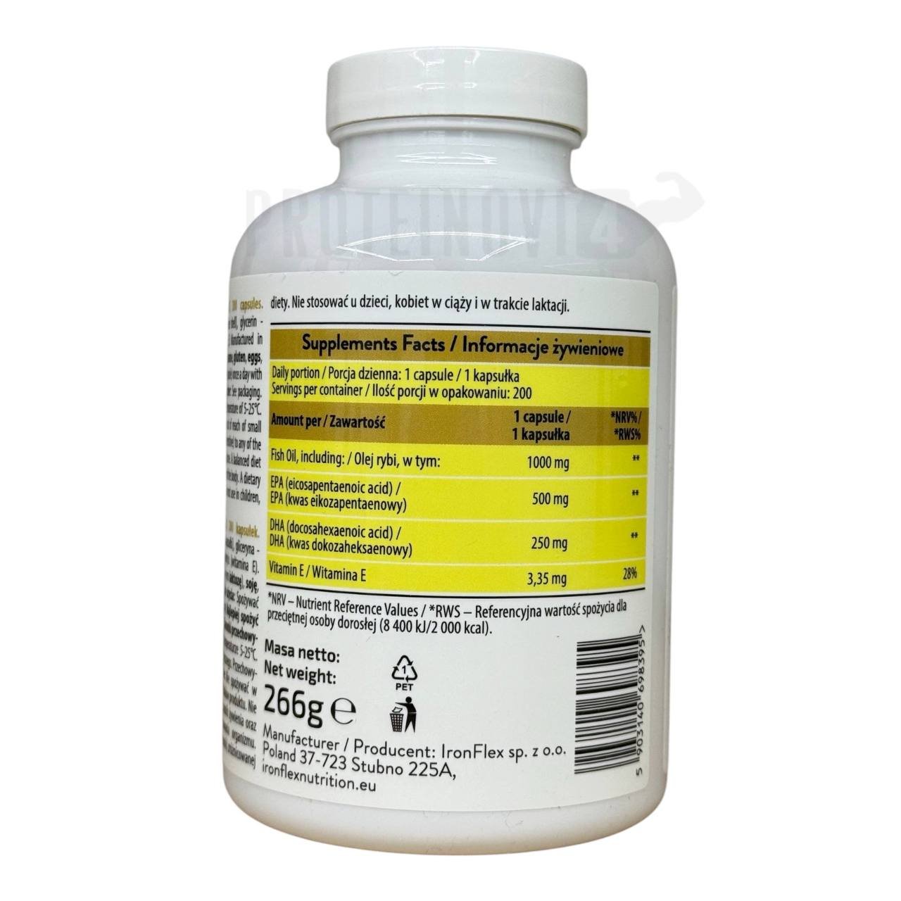 IronFlex Omega 3 Ultra Strong 200Softgel