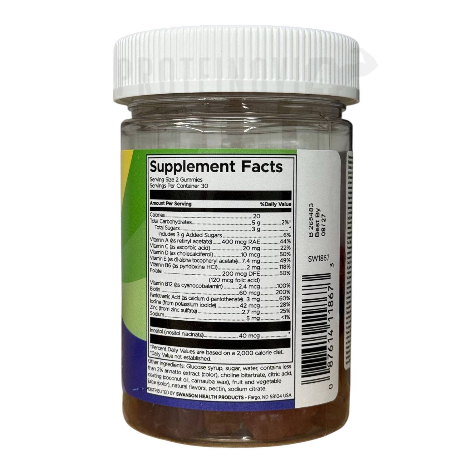 Swanson Kids Multivitamin Mixed Fruit 60Gummies