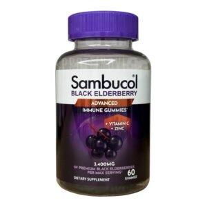 Sambucol Black Elderberry Advanced Immune Gummies 3400mg 60Gummies