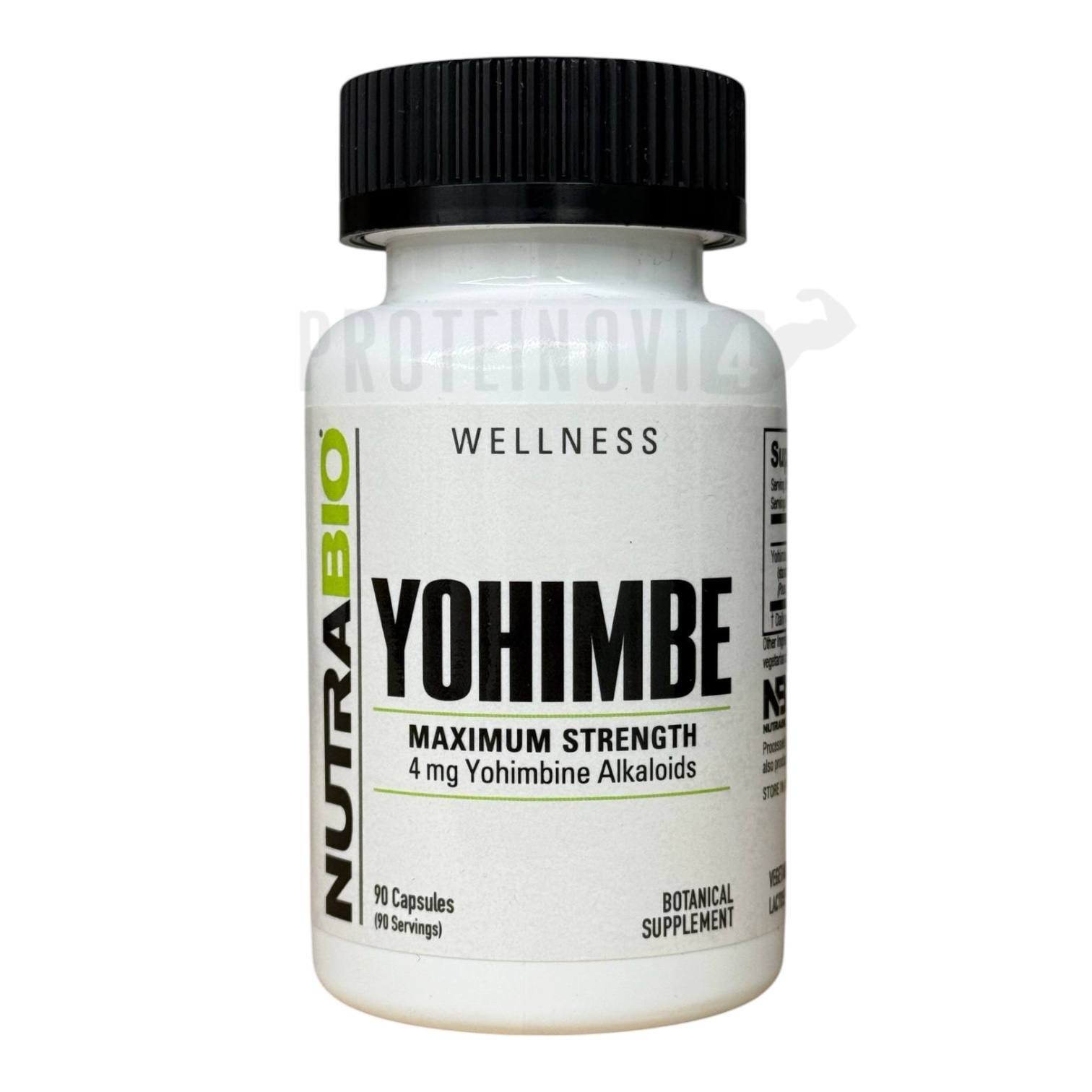 NutraBio Wellness Yohimbe 4mg 90Caps