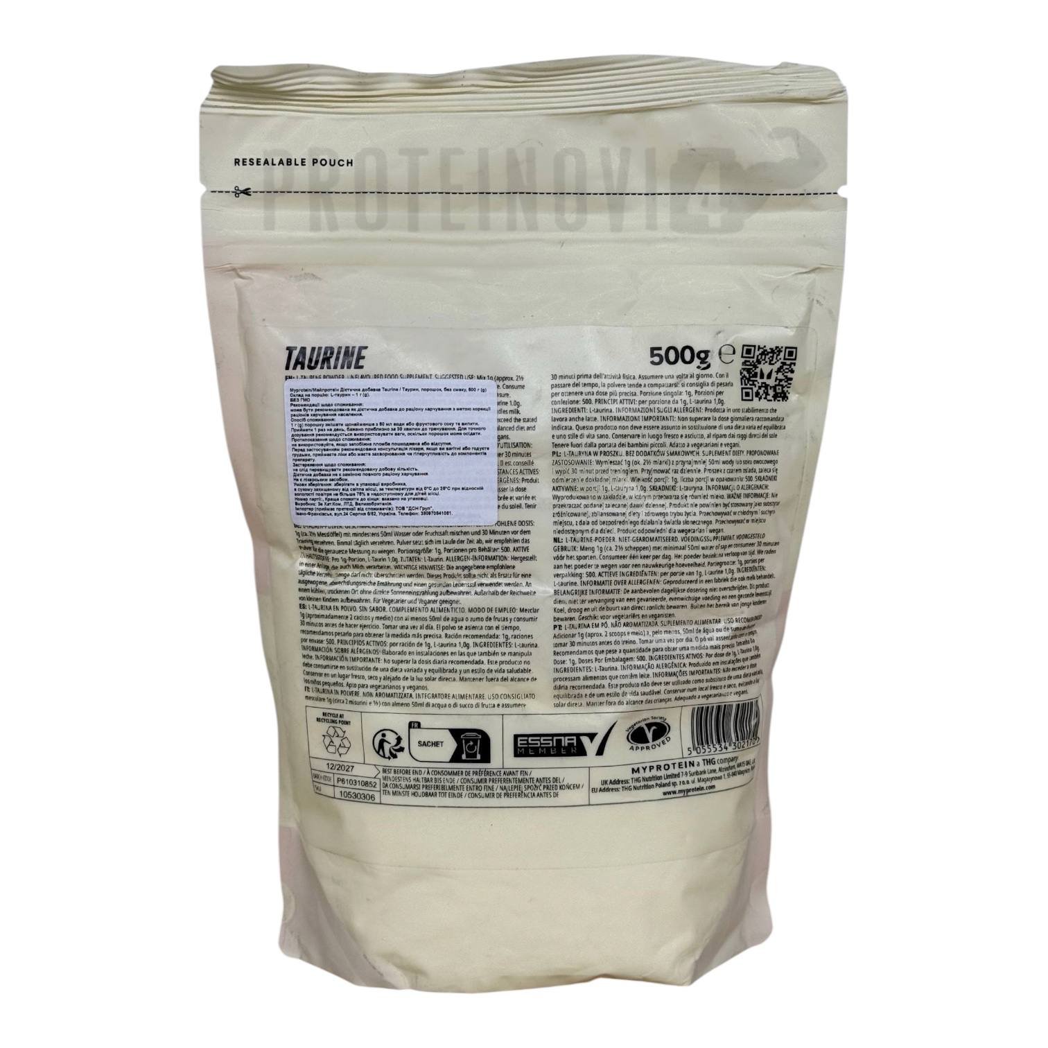 MyProtein Taurine 500g